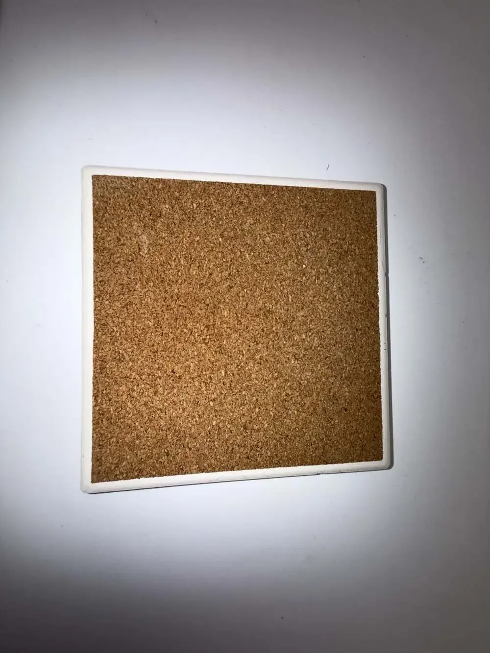 Montauk Red Vintage Pickup Truck Ceramic Coaster with Cork Backing